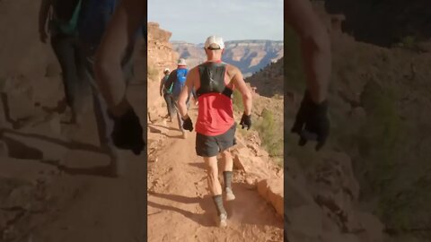 Quick drop down South Kaibab in the Grand Canyon with Jeff “Bronco Billy” Browning #shorts