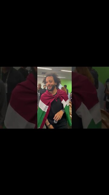 Marcelo mandando recado pra torcida tricolor