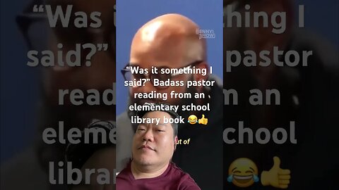 “Was it something I said?” 🤣Pastor reads from an elementary school library book and gets silenced