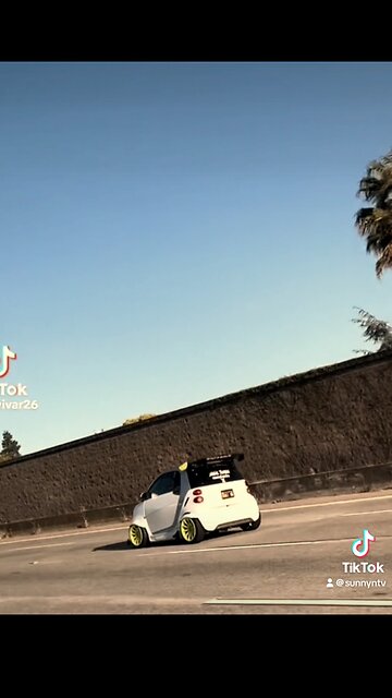 Cool car on the freeway