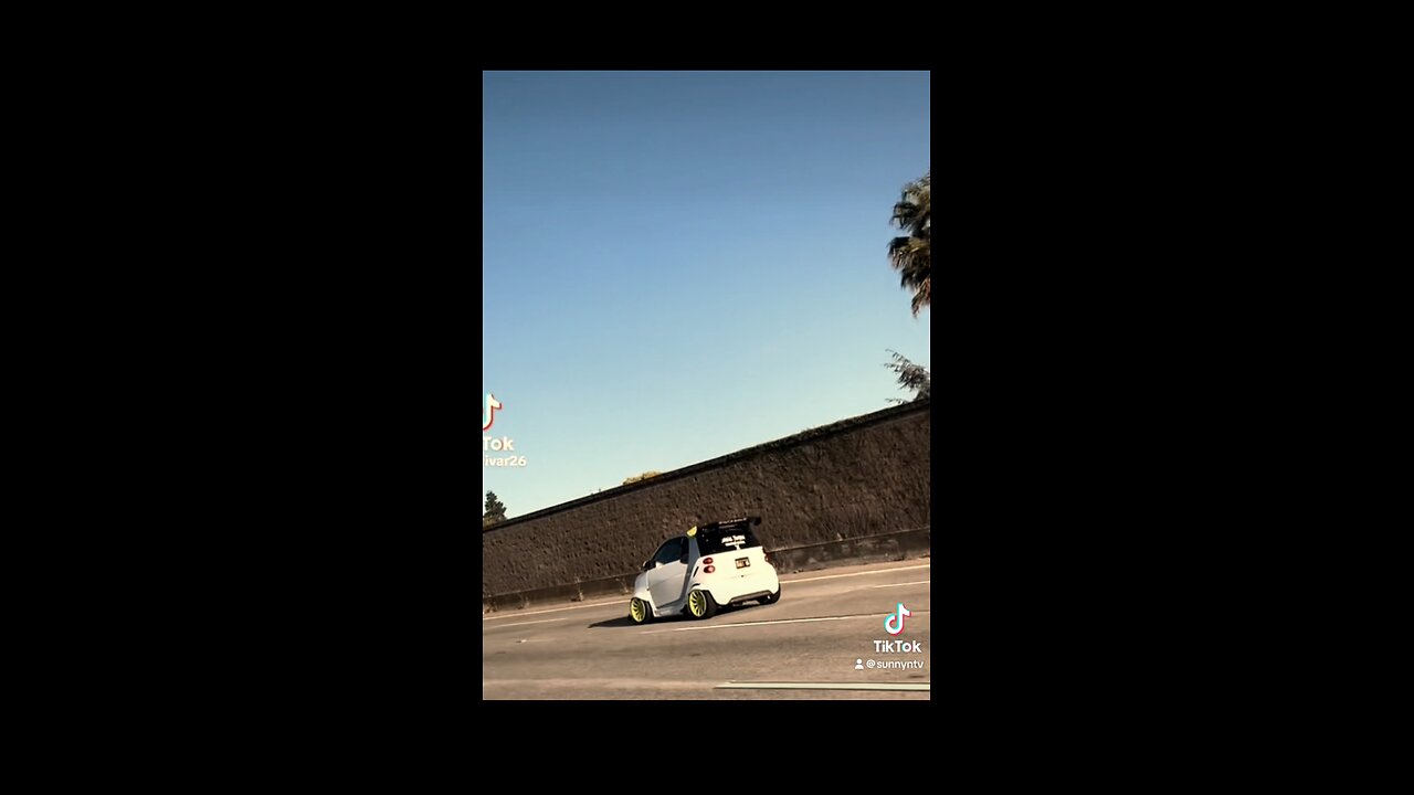 Cool car on the freeway