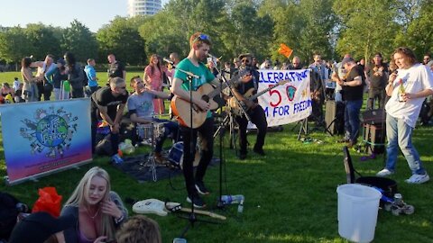 London Lockdown Protest 29th May 2021: Part 15 - Jamming in Hyde Park