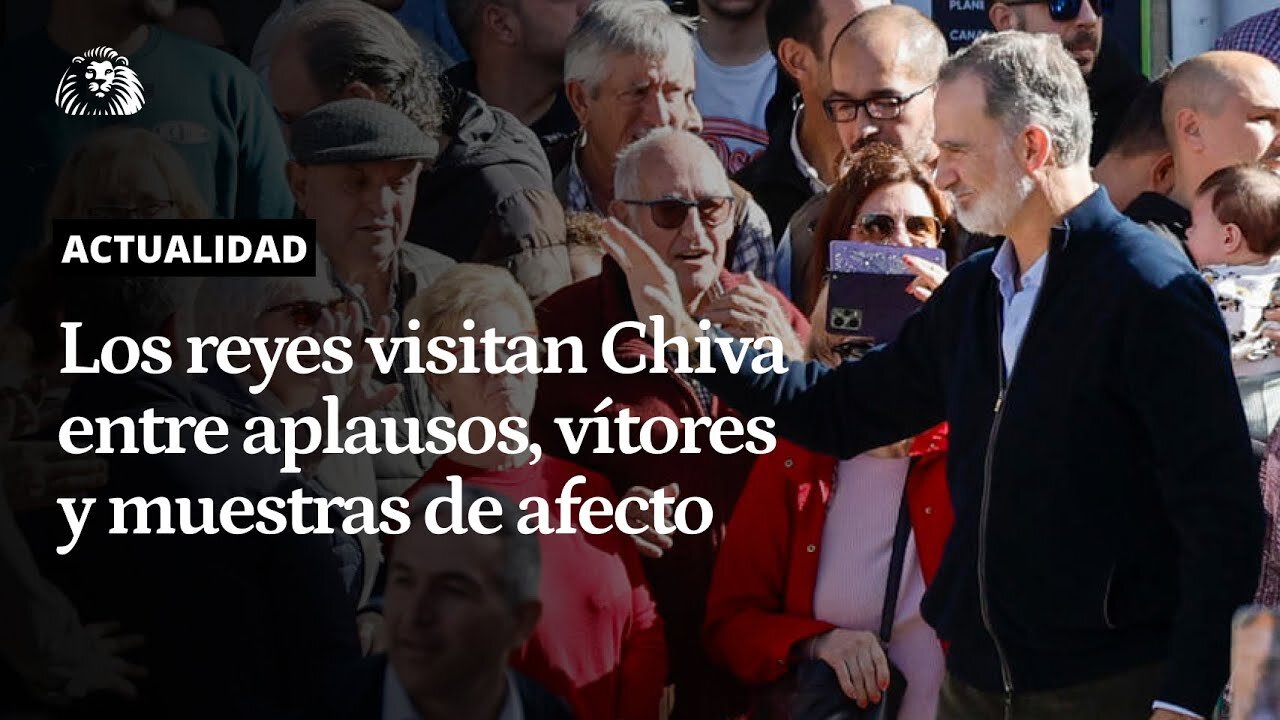 DANA | Los reyes visitan Chiva, otro municipio arrasado en Valencia, hoy entre vítores y aplausos