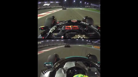 Who is guilty? Lewis jumped the queue and Max Verstappen tries to crash him! #shorts