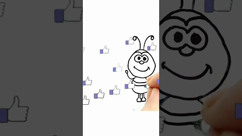 How to draw and paint bee and snail from the El Reino Infantil in a fun and easy way #shorts
