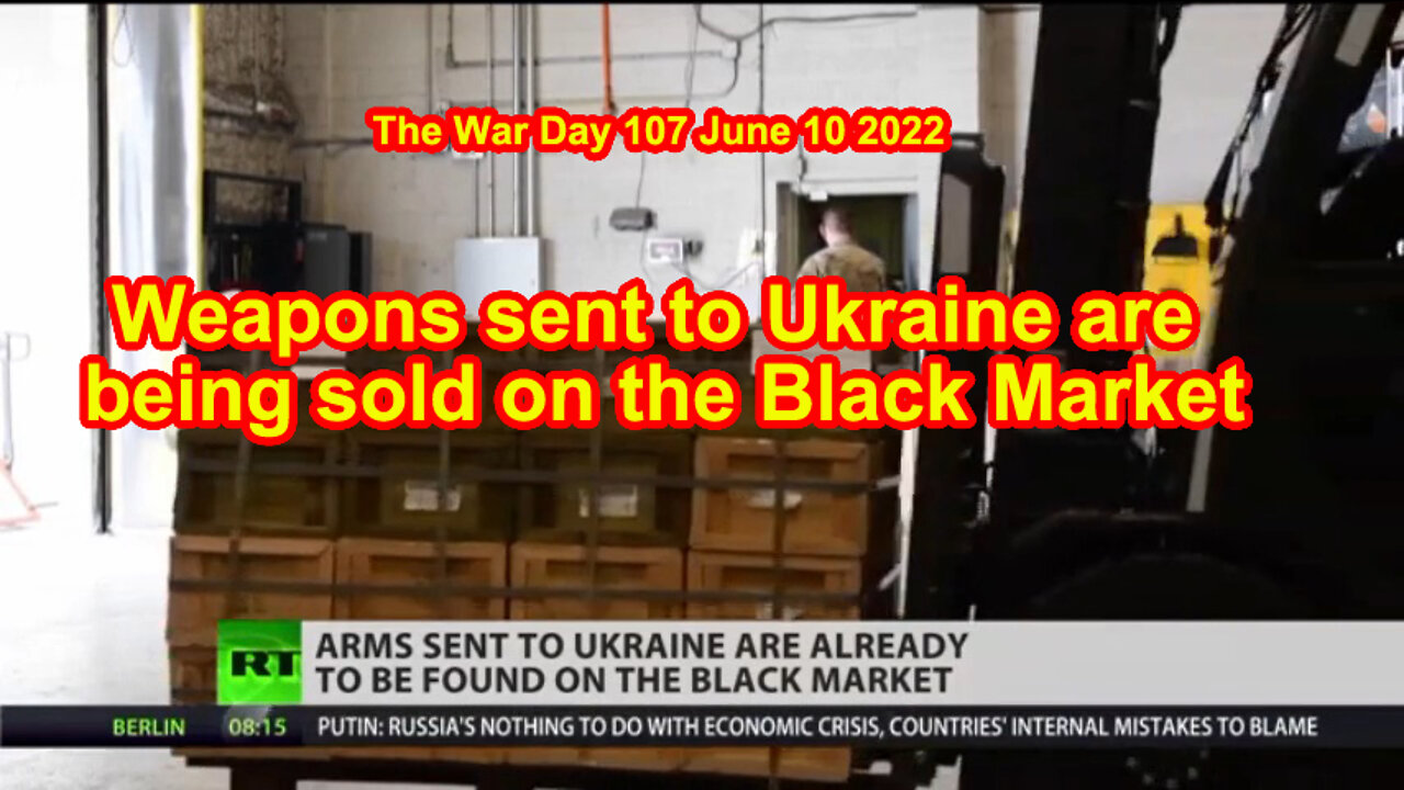 Weapons sent to Ukraine are being sold on the Black Market