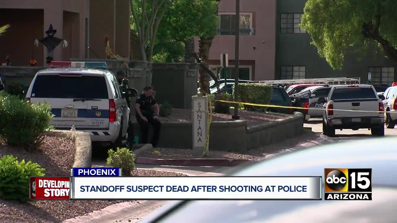 Standoff suspect dead after shooting at police