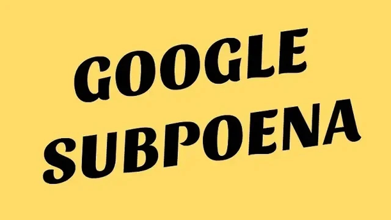 Google Subpoena and the "Notice to Consumer"