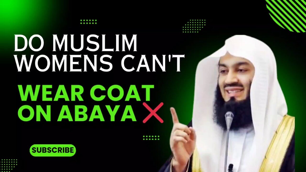 Coat over abaya 🧥🧕🏻 | coat on an abaya! lecture by mufti menk @muftimenkofficial #hijab #islamic