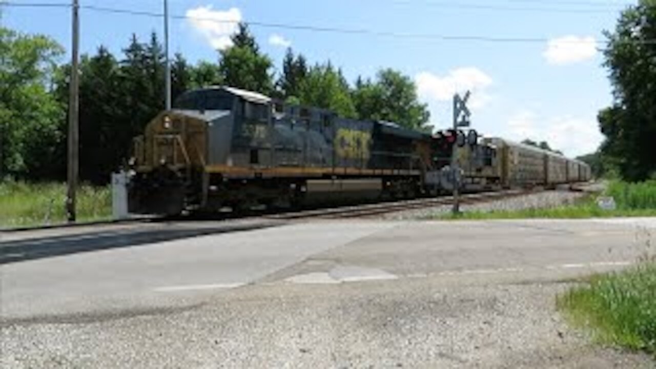 CSX Q217 Autorack Train Part 3 from Lodi, Ohio August 3, 2021