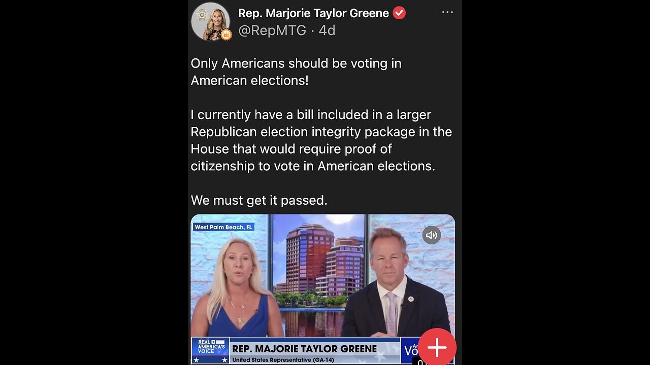 REP. MARJORIE TAYLOR GREENE🎬💜🇺🇸🪽🏅DISCUSS ELECTION INTEGRITY BIL🏛️💫