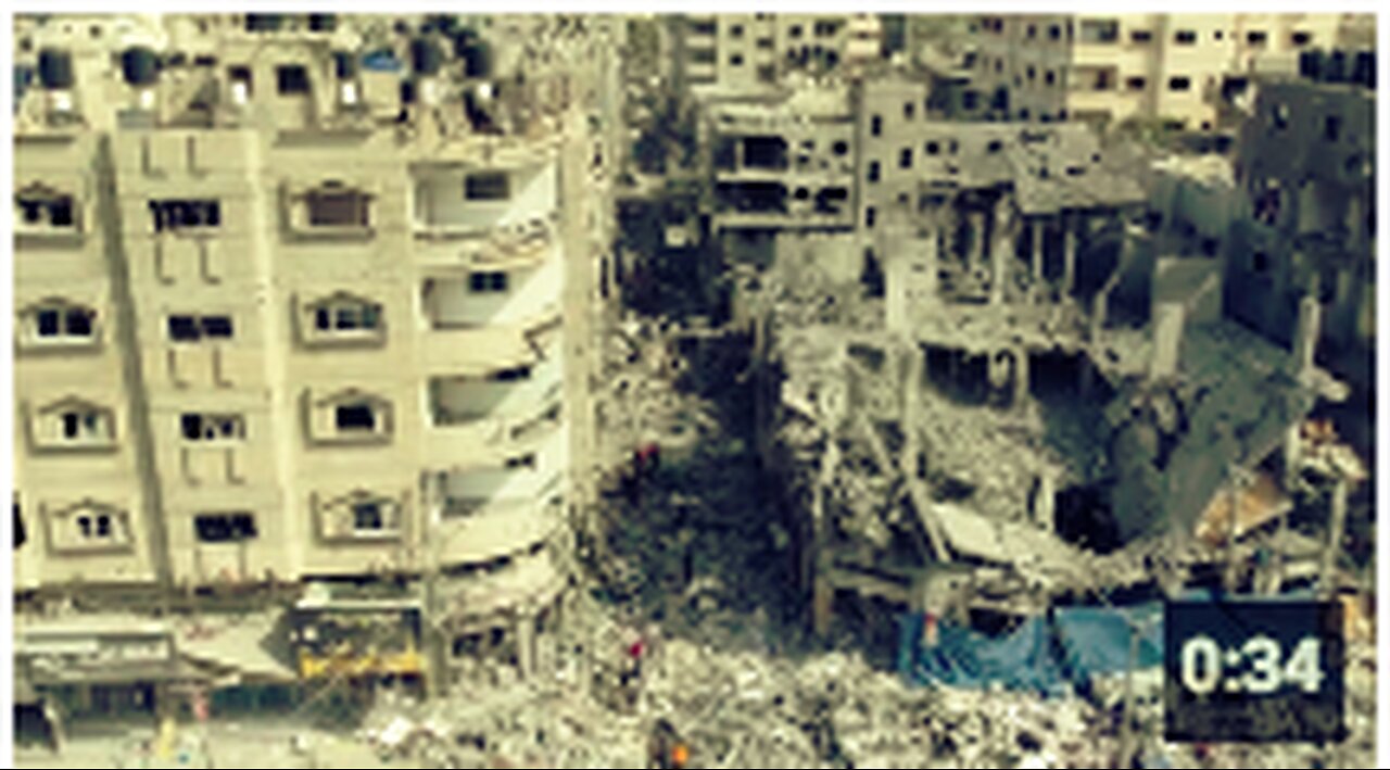 The Massive Destruction Caused By Israeli Warplanes After The Bombing Of The Market