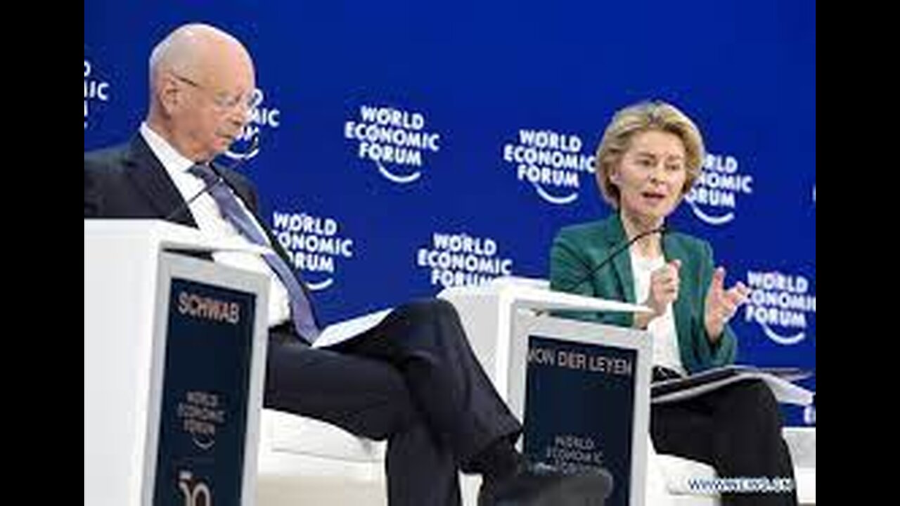 VAN DER LEYEN THE TYRANT ON THE WEF STAGE !!!