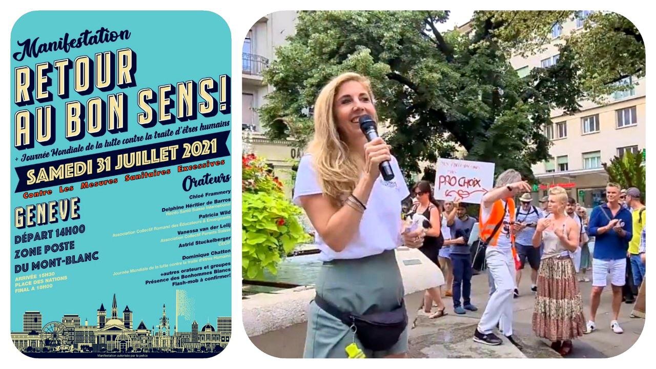 Genève 31.07.21 🕊 Retour au bon sens : Discours de Chloé F.
