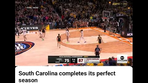 South Carolina completes it's perfect season