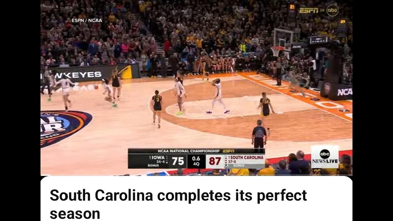 South Carolina completes it's perfect season