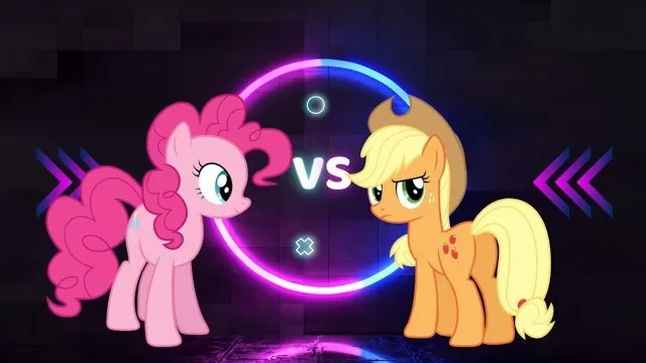 Crypto battles. 2 Season: My little pony. 2 Episode: Pinkie Pie vs Applejack.