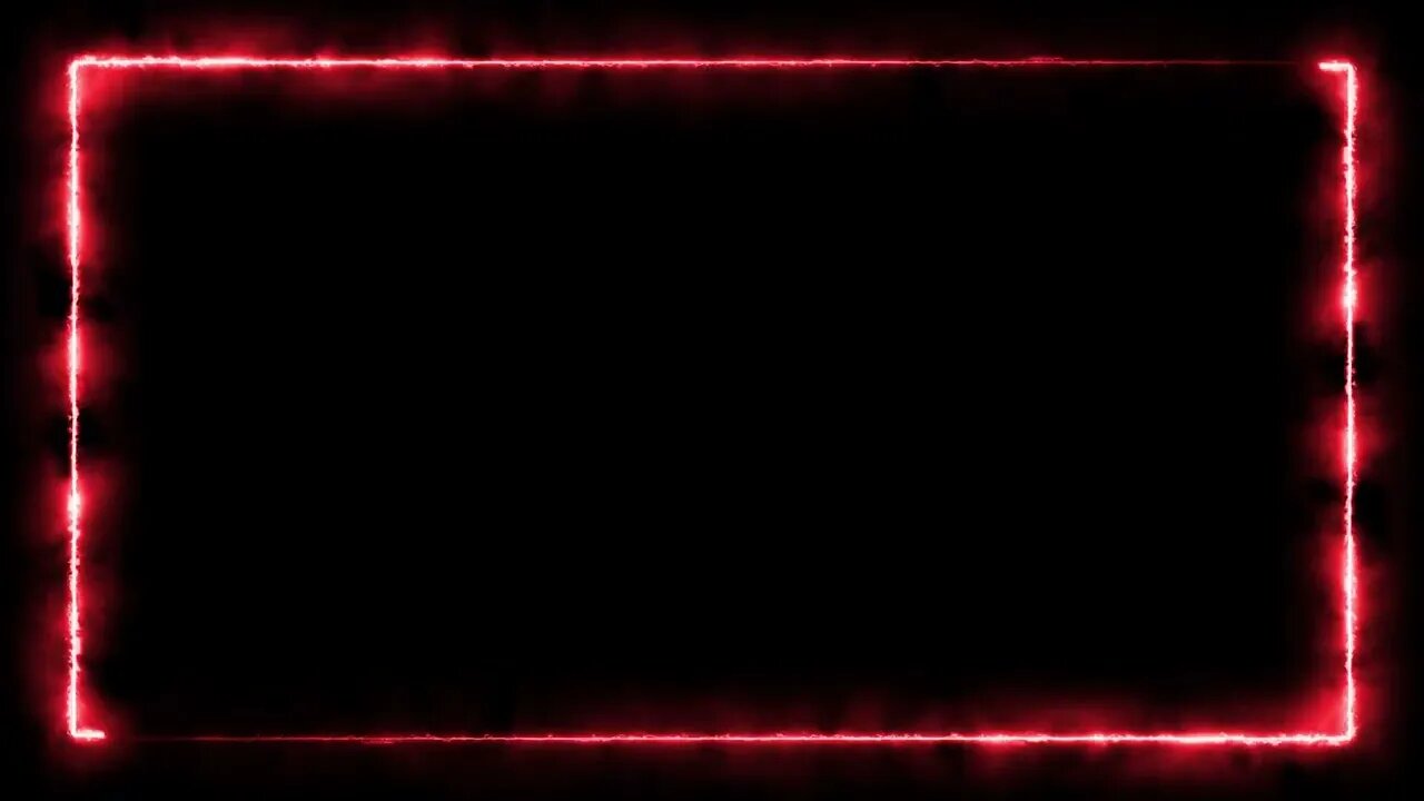 Red Neon Electric Border Overlay Motion Graphics 4K Copyright Free