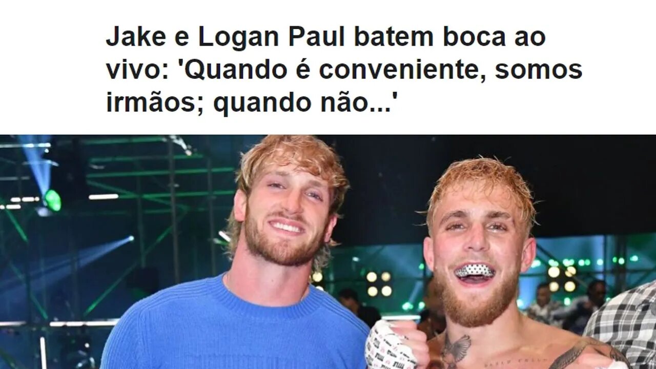 Jake e Logan Paul: Youtuber vence Lutador campeão #rogeriosouza