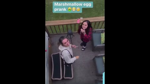 Marshmallow egg prank