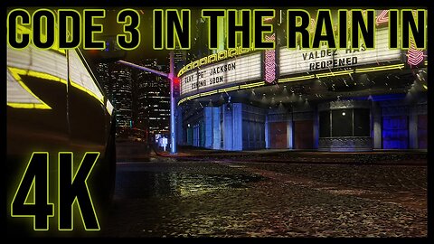 Driving Code 3 In The Rain In 4K @ 60fps | GTA V | Ep. #3