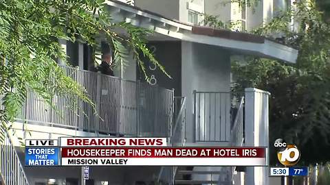 Housekeeper finds man dead in motel