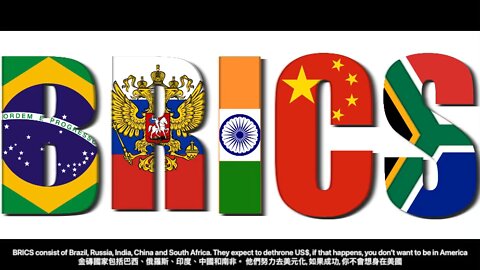 BRICS expect to dethrone US$, if that happens, you don’t want to be in America