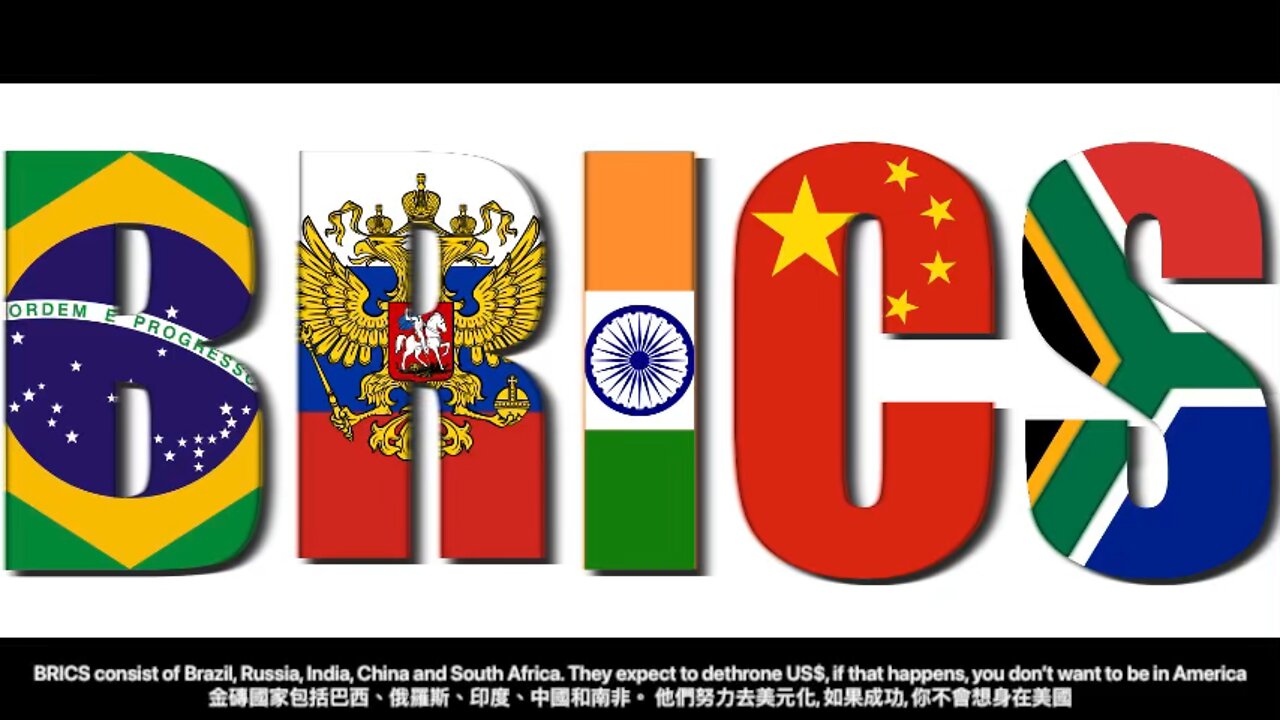 BRICS expect to dethrone US$, if that happens, you don’t want to be in America