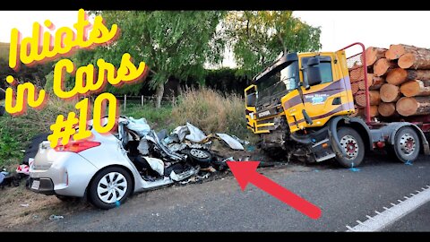 Idiots in cars compilation #10 Idiot car crashes, stupid drivers and more