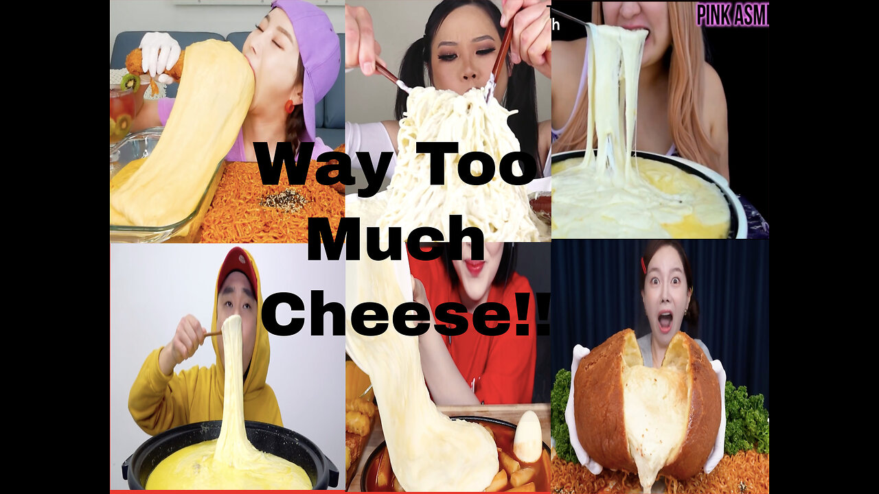 MUKBANGERS Eating CRAZY amount of CHEESE! | ASMR Eating