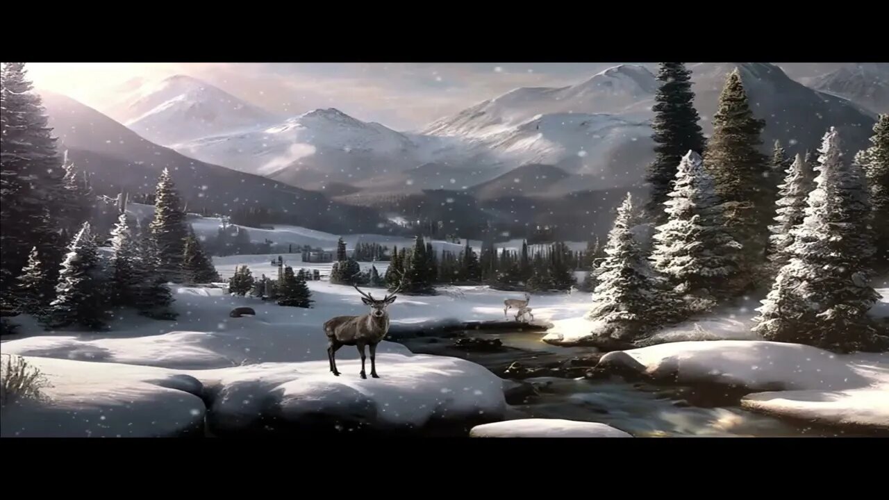 Deer in a Winter Wonderland! 4 Hours!