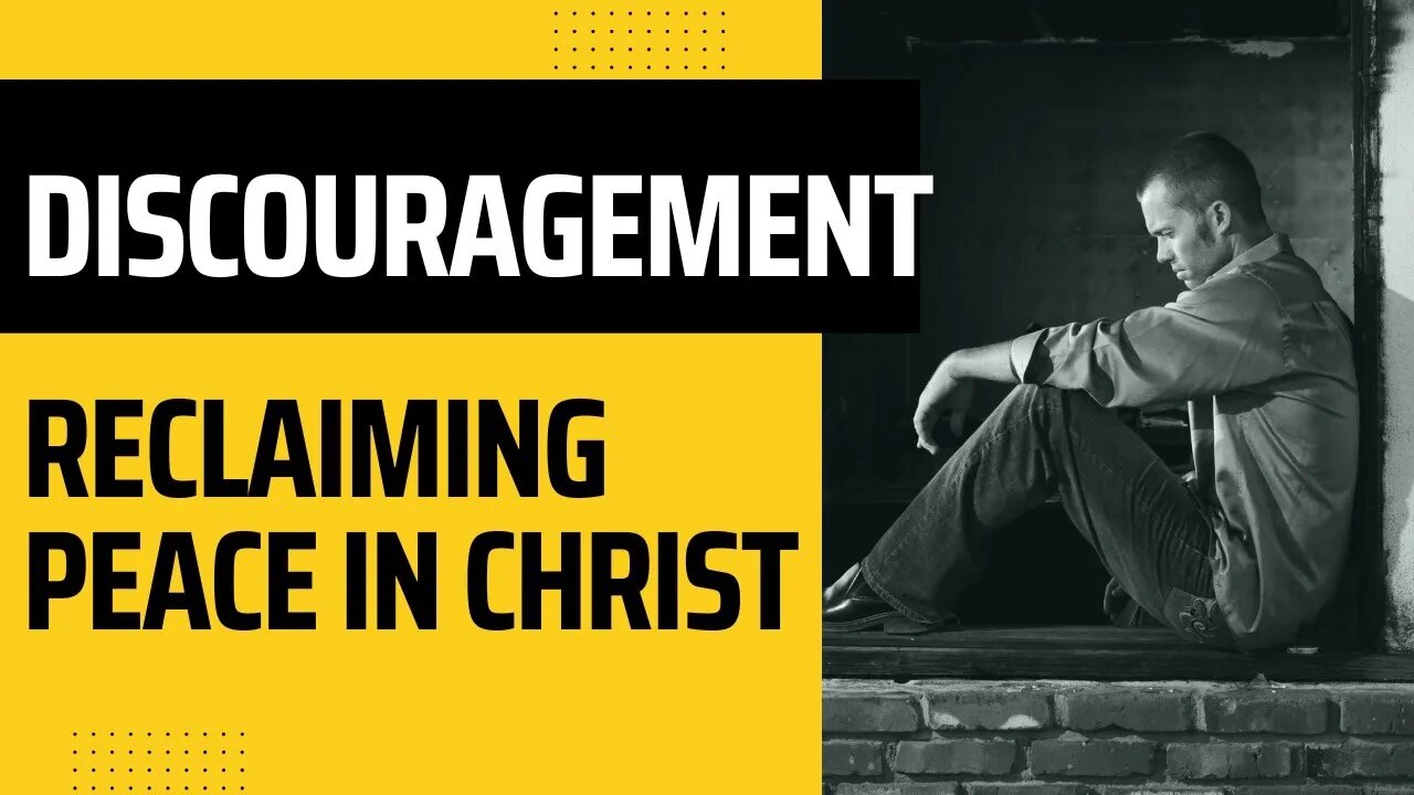 Christian Discouragement -- How to fight discouragement and receive motivation