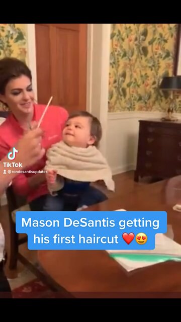 Mason DeSantis getting his first haircut 😍❤️ Biden | Trump | DeSantis