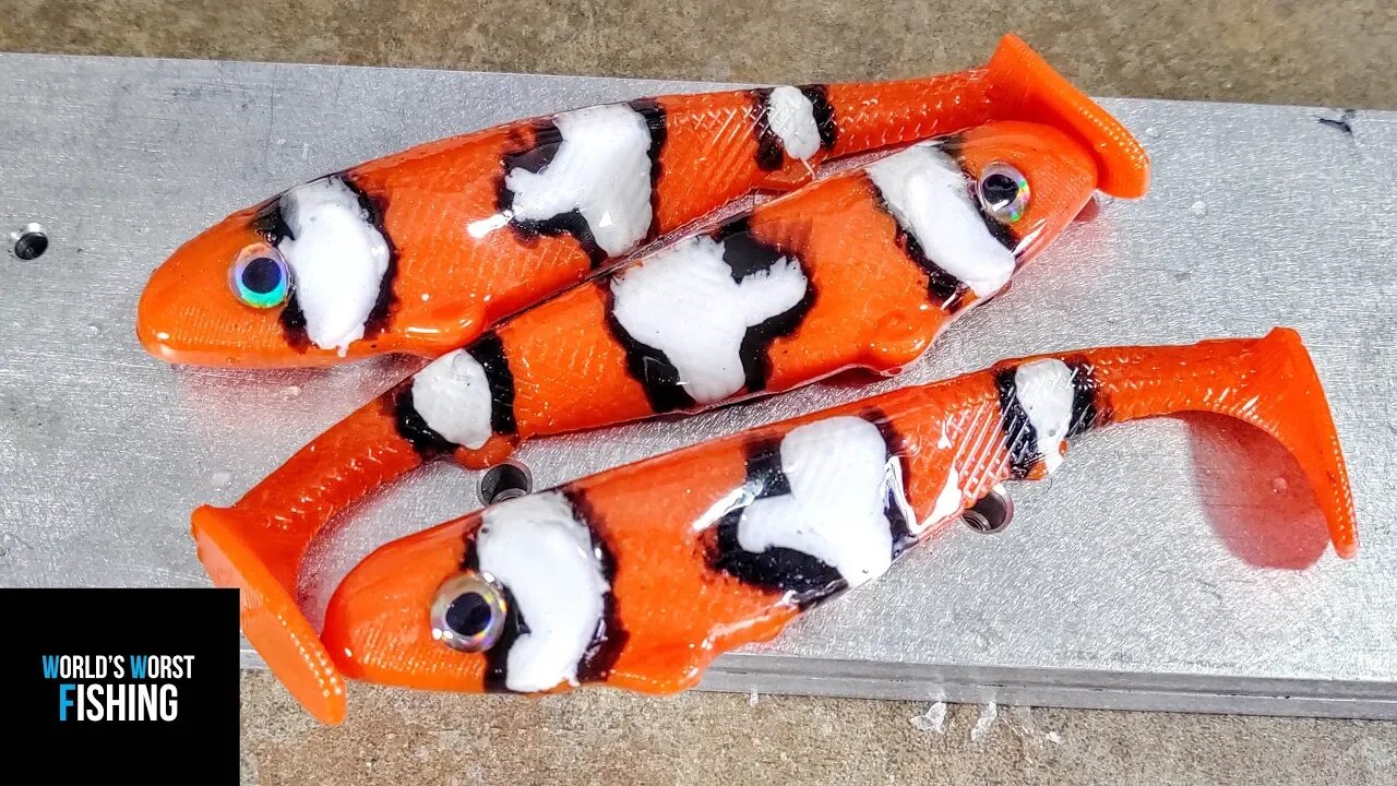 We Found NEMO...Hand Pouring A Clownfish Soft Plastic Bait