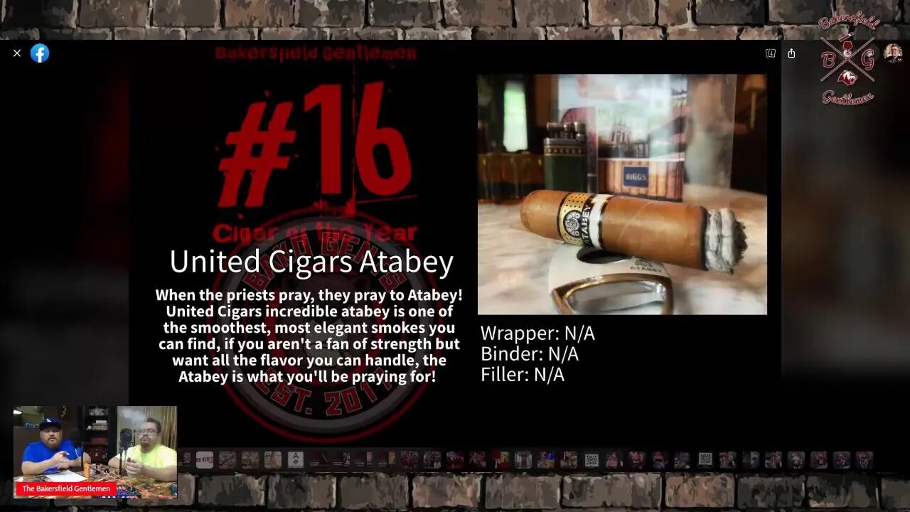 Top 25 Cigars of 2022 Numbers 20 to 16