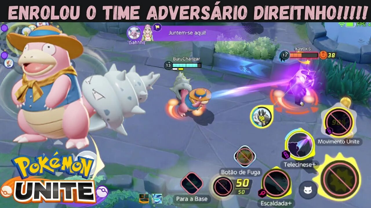 SLOWBRO O JARDINEIRO ENROLÃO POKÉMON UNITE GAMEPLAY