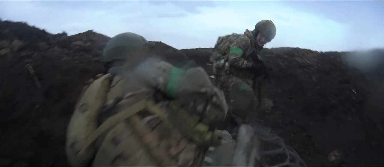 Ukraine war GoPro Trench ASSAULT on Russians positions near Bakhmut