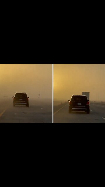 Extreme dust storm makes for scary driving in California