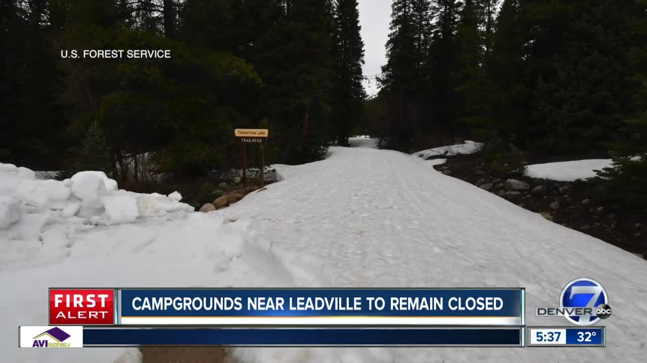 Campgrounds near Leadville and Independence Pass to remain closed
