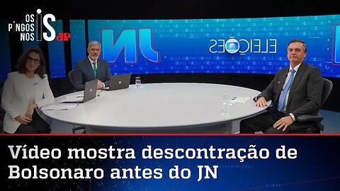 Antes da sabatina no Jornal Nacional, Bolsonaro ironizou: "Vou dar um beijo no Bonner"