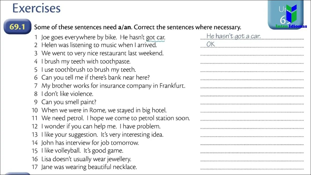 069 - 070 - Countable and uncountable - Units 69 - 70 - ENGLISH GRAMMAR IN USE