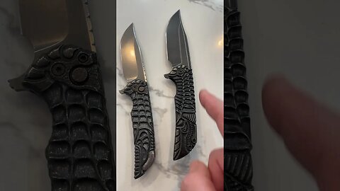 WOW!!! Hand carved matched knife set #knifecollection #knife#edcknife #edc