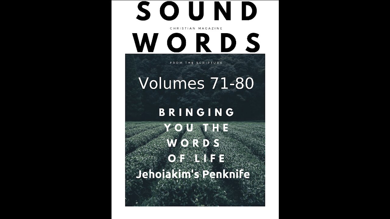 Sound Words, Jehoiakim's Penknife