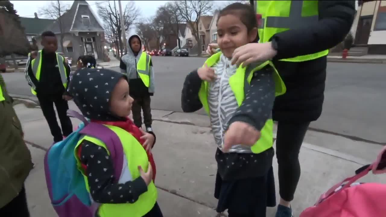 'Walking School Bus' inspires $75,000 grant to improve traffic infrastructure