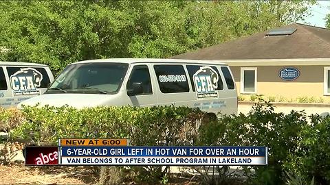 After school program under investigation for leaving behind six-year-old in locked van