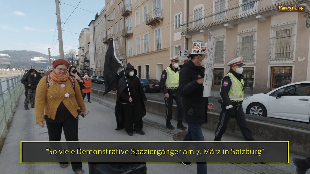 So viele Demonstrative Spaziergänger am 7. März in Salzburg