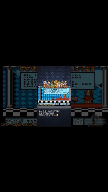 All kings before and after. #smb3 #mario #nes Who's actually seen them all?