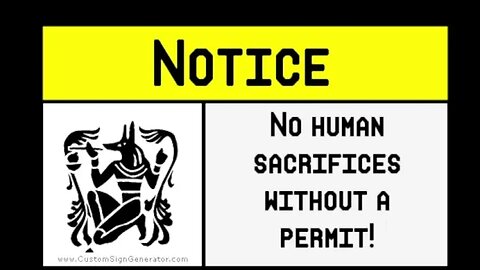 No Worship Prayer or Human sacrifice needed