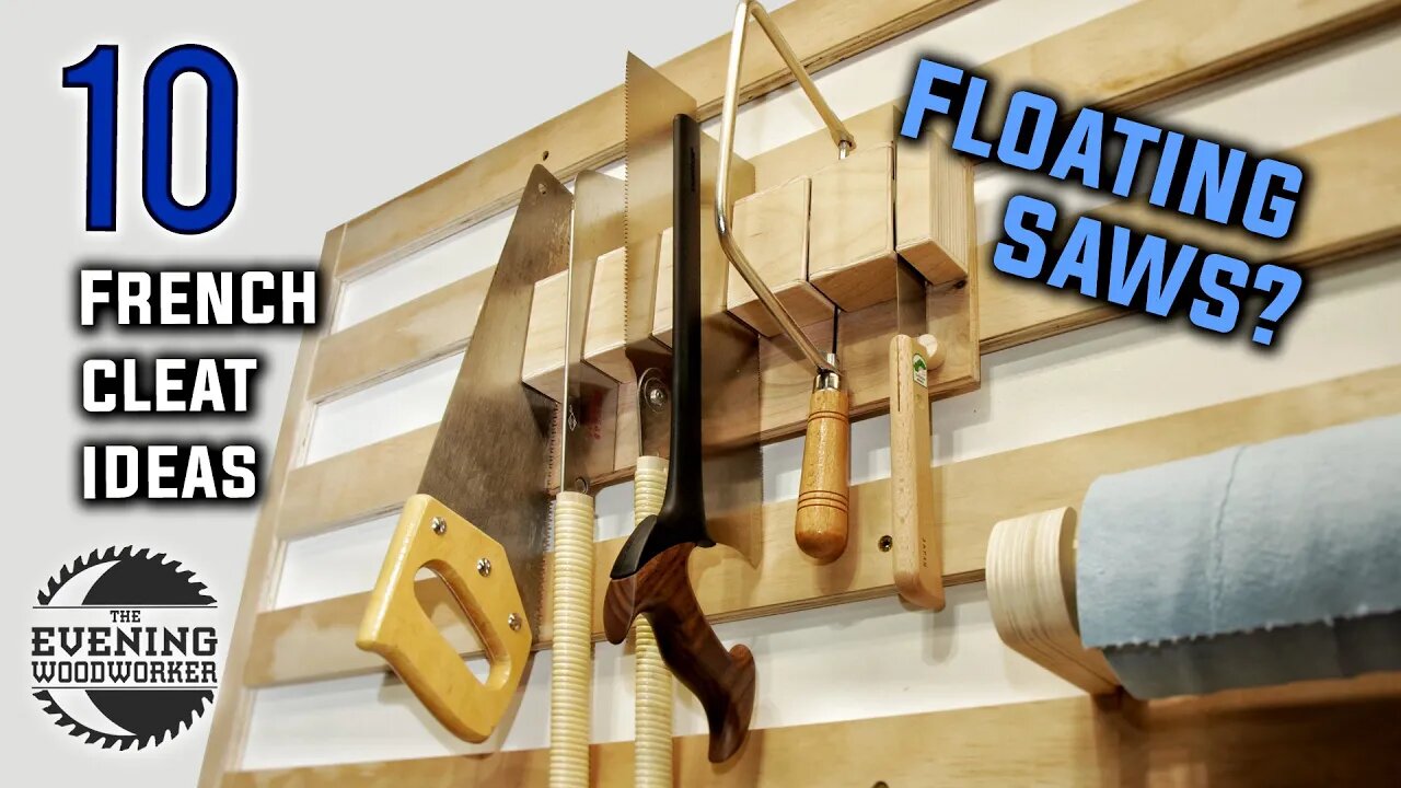 10 Practical French Cleat Tool Holder Ideas | Evening Woodworker