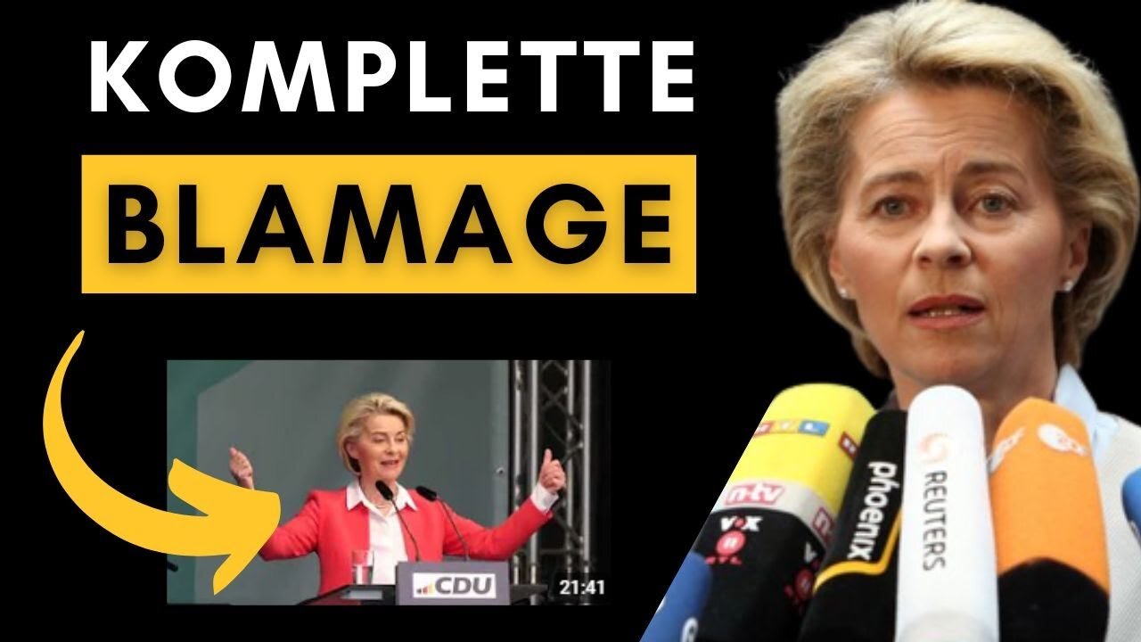 Videobeweis: EU-Chefin benutzt Fake-Applaus! (Peinlich!)@Alexander Raue🙈